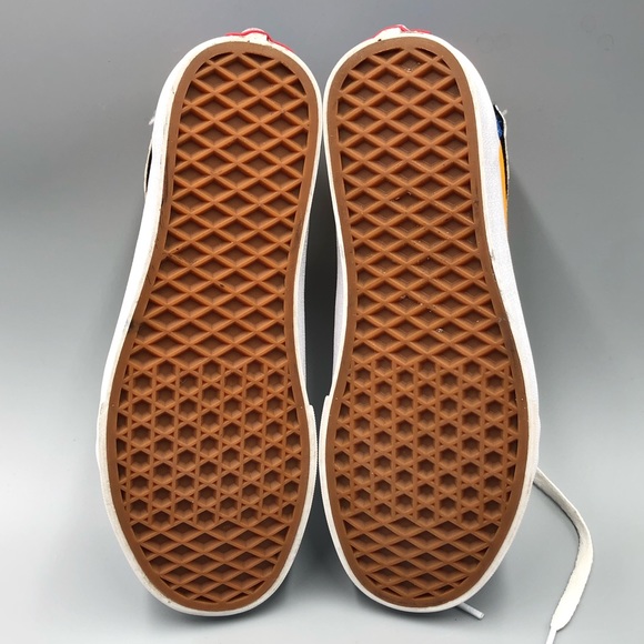 Vans Old Skool Low Velcro Mens Size 5.5 Women’s Size 7 Checkerboard Blue… - Picture 7 of 9